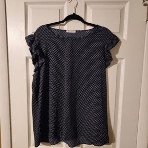 Ruffle sleeve top